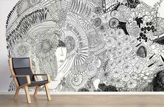 Mi Tierra Mural Wallpaper Design By Mariella Fasson