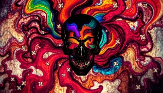 Abstract Skull Wallpaper