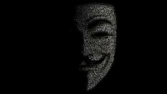 Wallpaper Black And Dark Guy Fawkes V For Vendetta