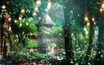Anime Forest Background