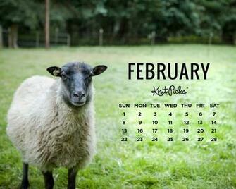 February Desktop Calendar Knitpicks Staff Knitting