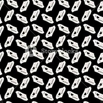 Dog I Love Bulldogs Heart Valentine Vector Seamless Pattern