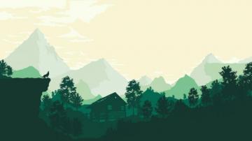 Firewatch Inspired Green Beautiful Art 4k Desktop