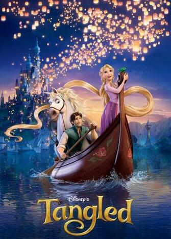 Disney Tangled Princess Rapunzel Wear Purple Dress