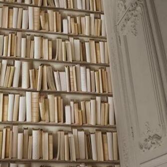 Favorites Bookshelf Printed Wallpaper