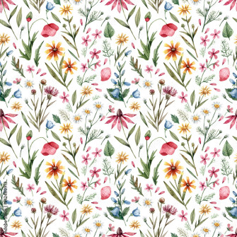 Vintage Wildflowers Wallpaper