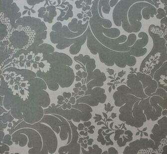 Vintage Wallpaper S Large Gray And White Floral Made In England