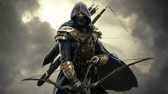 Elder Scrolls Online Sword Of The Night Warrior Assassin Wallpaper