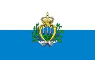Wallpaper White Blue Flag Coat Of Arms San
