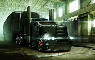 Scania Tractor Trailer Art Wallpaper Magic4walls