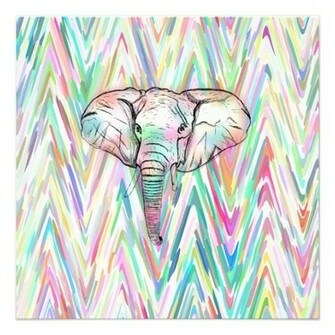 Pin Elephant Tribal Print Pattern Wallpaper