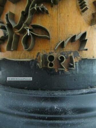 Antique Wallpaper Roller Lamp Belgium 19th C Cylinder