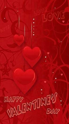 iPhone Wallpaper Happy Valentines Day 3d