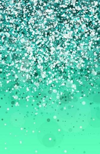 Aqua Green Glitter Sparkle Glow iPhone Wallpaper