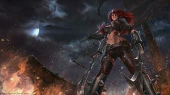 Katarina League Of Legends Girl HD Wallpaper Lol Champion Game Full