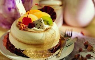 Yummy Fruit Cake For You HD Image Wallpaper Food
