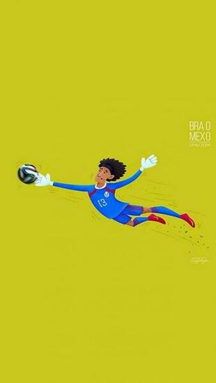 The Great Wall Of Mexico Worldcup Football Cartoon Fanart