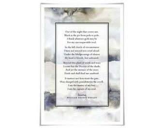 Amazon Invictus William Ernest Henley Art Print Background