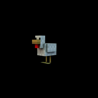 Minecraft Render Chicken By Danixoldier