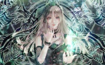 Anime Girl Semi Realistic Gothic Blonde Wallpaper
