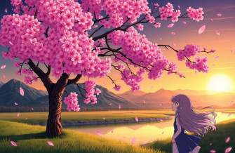 Anime Cherry Blossom Wallpaper