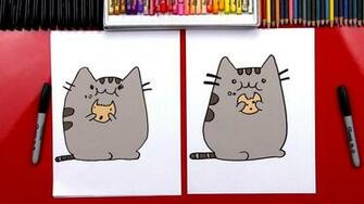 Draw The Pusheen Cat Eating A Cookie Giveaway Art For
