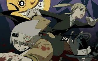 Soul Eater And Maka Wallpaper With Moon