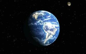 Earth And Moon From Space