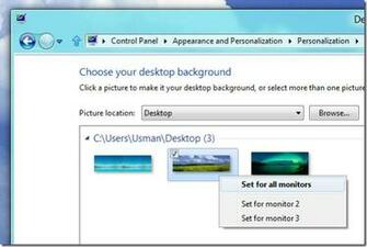 Monitors Select The Particular Monitor You Want To Apply It