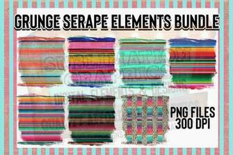 Serape Background Elements With Bonus Files