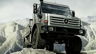 Fond D Cran Big Mercedes Truck Mettre Comme Arri Re Plan