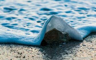 Nature Sea Water Bubbles Beach Stone Wallpaper And Background