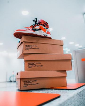 Brown Cardboard Boxes On White Table Photo Nike Air Image