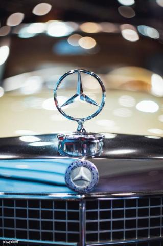 Front Of A Vintage Mercedes Benz Image By Rawpixel