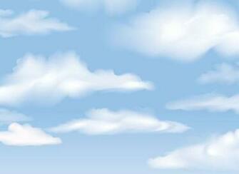 Vector Blue Sky With White Clouds Background Titanui