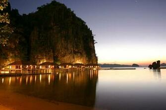 El Nido Resorts Lagen Water Cottages At Dusk Mb Rating