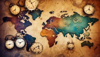 Time Zone Clock Wallpaper