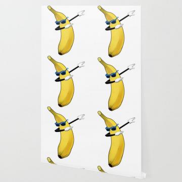 Banana Dab Funny Yellow Ripen Fruit Wallpaper By Ocean Front Art