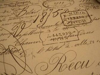 French Script Fabric Art For The Home