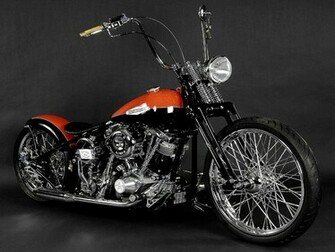 Orange Harley Davidson Wallpaper Pc