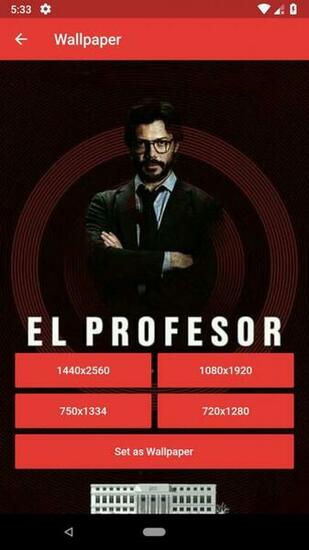 La Casa De Papel HD Wallpaper For Android Apk