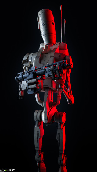 B1 Battle Droid Joins The By Erik M1999