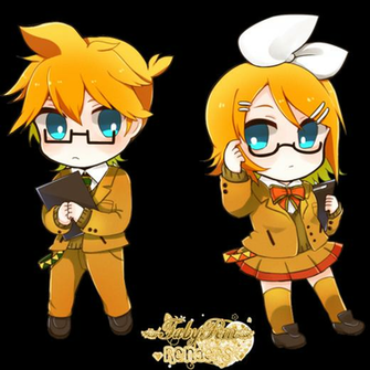 Rin And Len Chibi Wallpaper Y Render By