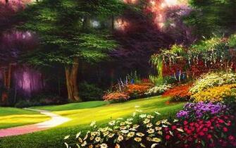Formal Spring Garden Wallpaper HD