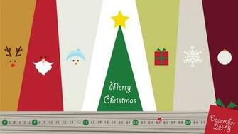 Minimalist Christmas December Wallpaper