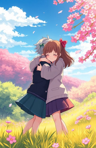 Anime Hug Wallpaper