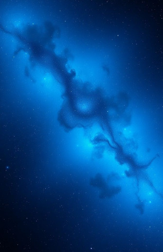 Blue Space Wallpaper