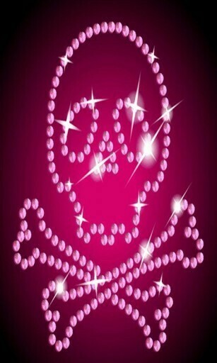 Bigger Pink Skull Live Wallpaper For Android Screenshot