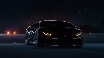 Lamborghini Huracan Black Underground Racing Twin Turbo Wallpaper