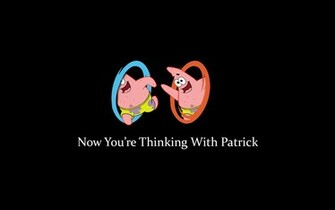 Spongebob Squarepants Portal Humor Funny Wallpaper